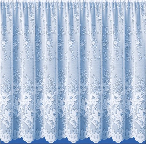 White net curtain - white,