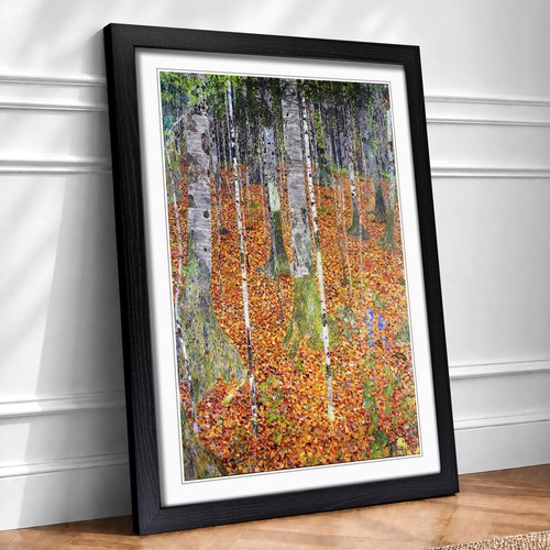 Birch forest gustav klimt - birch,