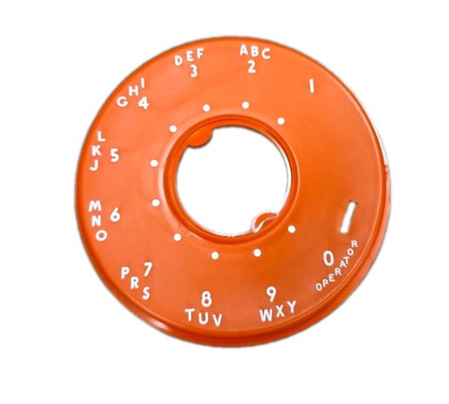 Nos vintage orange rotary - nos,