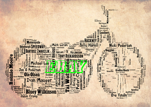 Speedway jawa wordcloud - jawa, retro