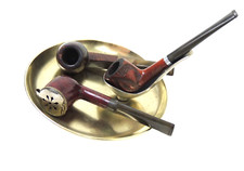 Estate pipes Lot with Brass Stand Hardcastle(London), Storm King (Italy), Medico