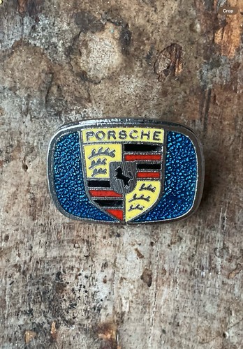 Vintage porsche enamel pin - porsche,