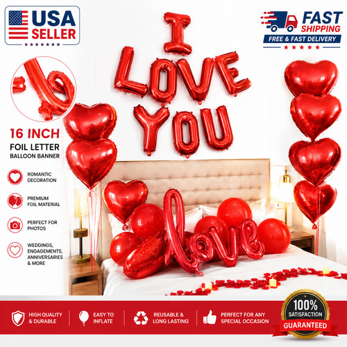 Love you foil balloon - foil,