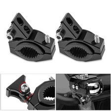 2X Motorcycle CNC Mount Brackets Holder Clamp 18mm-30mm Fog Spot Light Headlight