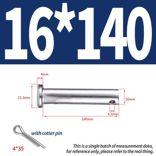 Clevis 16mm 20mm pin 304 - clevis,