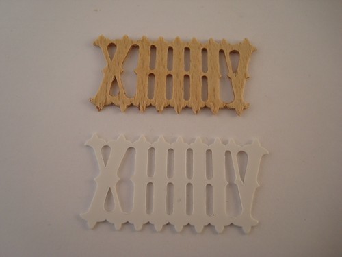Cuckoo clock numerals - clock, (new)
