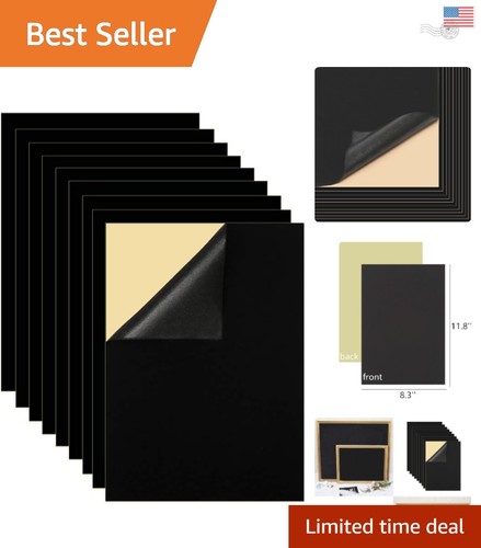 10pcs black self adhesive felt - 10pcs,