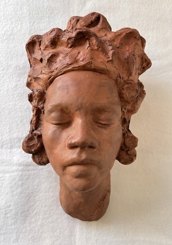 Sculpture wall mask woman - sculpture,