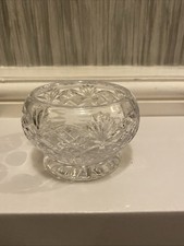 Vintage Cut glass Crystal Rose