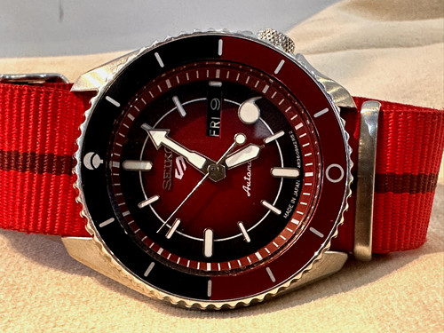 Seiko automatic men red - 5, men's