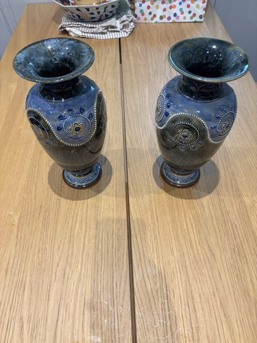 Pair royal doulton vases - doulton,