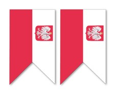 2 X POLISH NAVAL ENSIGN - FLAG SELF ADHESIVE STICKERS CAR VAN TRUCK LORRY 