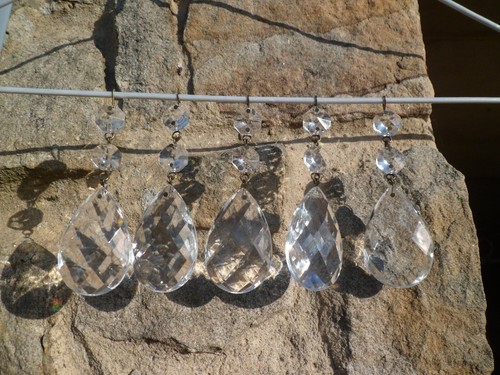 Large vintage french clear - x5,