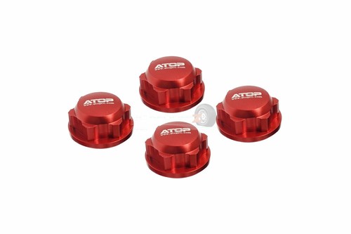 Atop enclosed alloy - wheel, nuts