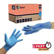 Blue Gloves Disposable Vinyl, Powder & Latex Free, Food Safe 100, 200, 500, 1000