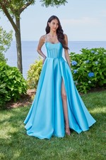 Prom by Mori Lee in Turquoise