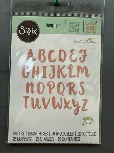 Sizzix thinlits brush capital - sizzix,