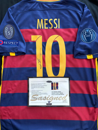 Lionel messi signed retro - lionel, fc