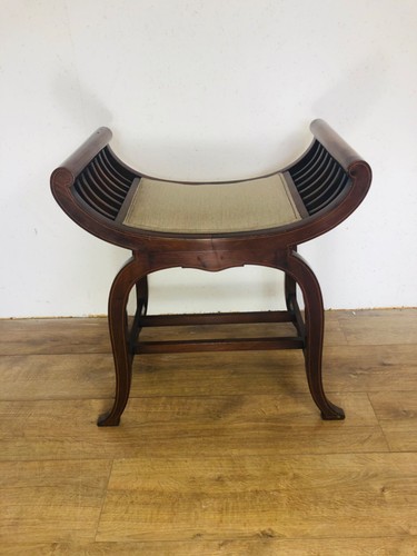 Edwardian piano stool - piano,