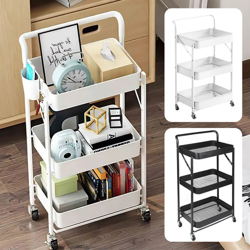 Tier metal folding trolley - 3,