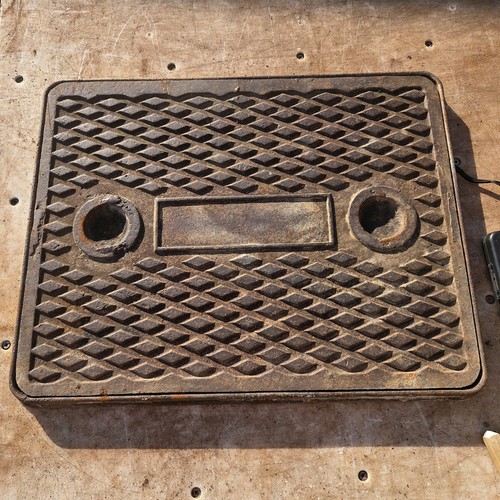 Cast iron manhole cover - iron,