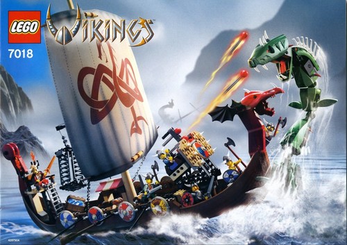 Lego set 7018 viking - viking, ship