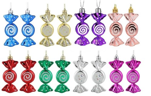 6pc christmas candy hanging - 6pc,