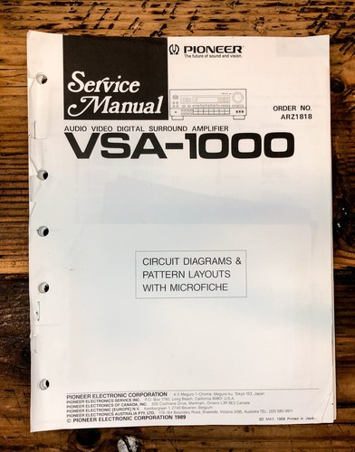 Pioneer vsa 1000 - pioneer, vsa-1000