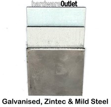 Galvanised Zintec Mild Steel SHEET Guillotine Cut & Bespoke Cutting Service