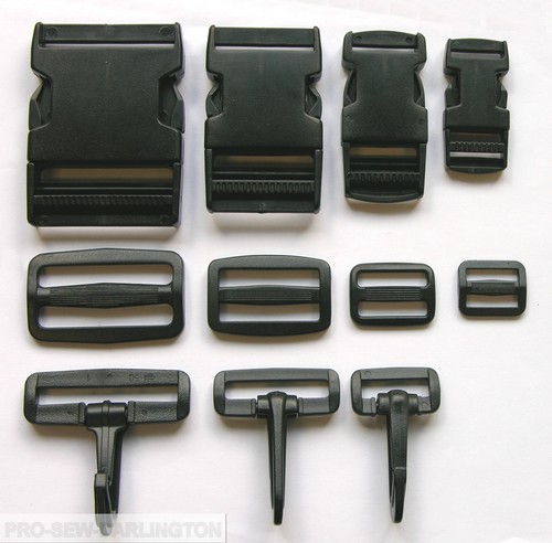 Webbing side release buckles - side,