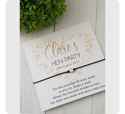 Hen party wish bracelet - wish, bracelet: