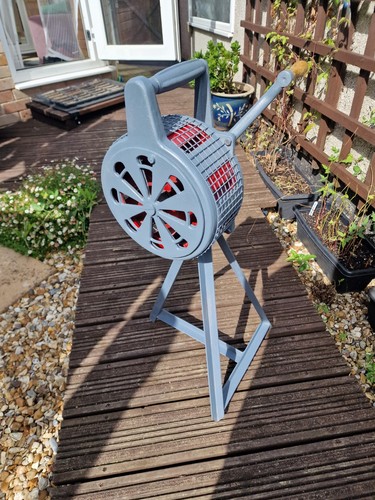 Hand operated air raid siren - hand,