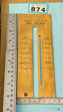 Stick  Barometer brass name