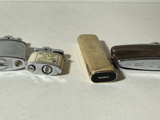 Lot of 4 Vintage Ronson Lighters – Standard, Varaflame, Japan – As I