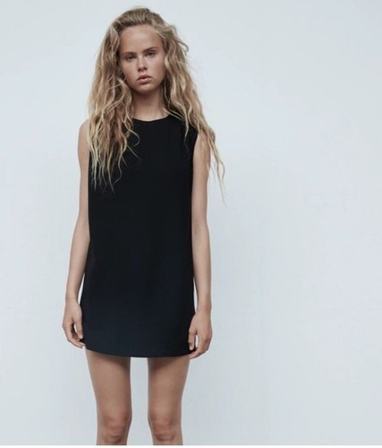 Women zara basics black - basics,