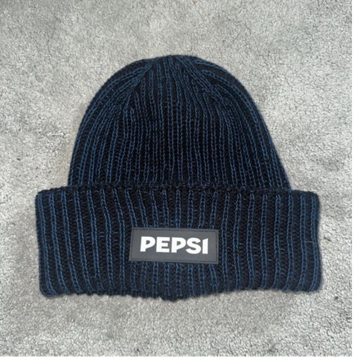 Pepsi knit cotton beanie hat - pepsi,