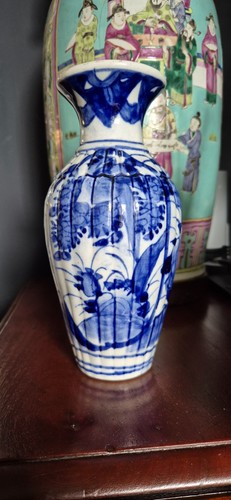 19th japanese blue and - blue, white