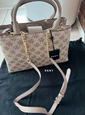 Original DKNY Handbag Beige and Brown New with tags with Dust bag RRP 260