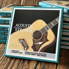 1/2/3 PACK Pro Acoustic Guitar Strings Gauges 10 11 or 12 stainless steel copper