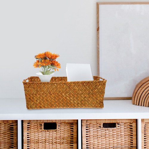 Bread baskets woven with - bread, lid