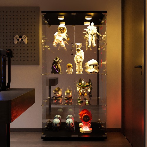 Display cabinet tall with - cabinet,