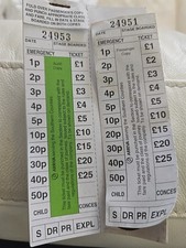 Collectable Arriva Emergency Tickets Southern Counties Transport