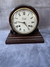 Comitti of London Mahogany Bell Strike Mantel Clock