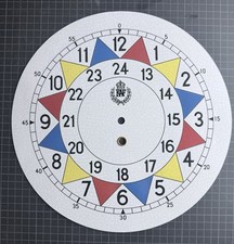 Repro WW2 RAF Sector Clock Dial. Refurbished Metal Dial With Sector Dial Print. 