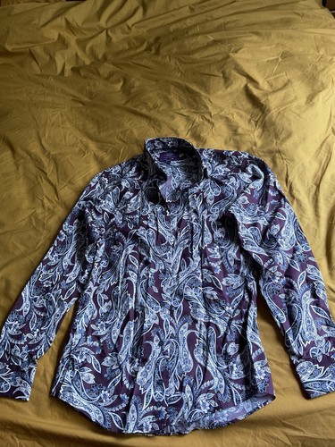 Men maroon paisley print - men's,