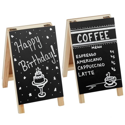 Folding black board - black,