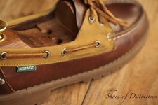 Sebago Brown Leather Canvas