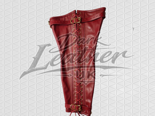 Handmade red leather - handmade, bondage