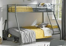 Triple Bunk Bed Double & Single Metal Frame High Sleeper Children Kids beds