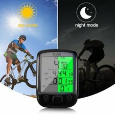Waterproof Bicycle Speedometer Cycle Bike Meter Computer Speed Odometer Cycling